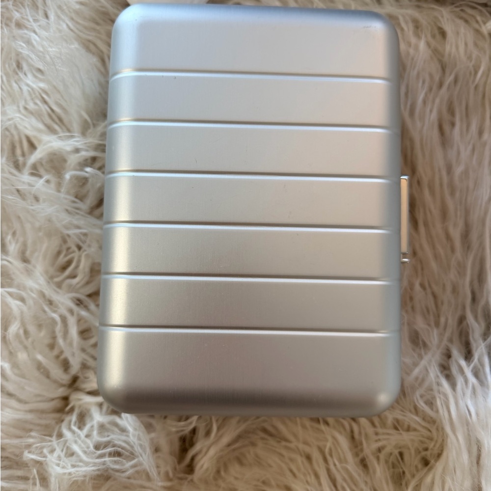 Away Aluminum Silver Travel Toiletry Toiletries Mini Suitcase Case Luggage